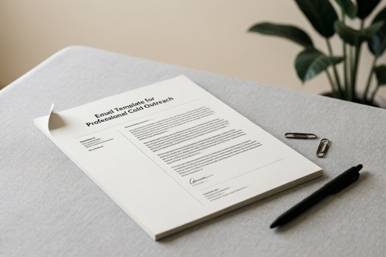 Email Template for Professional Cold Outreach
