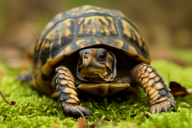 Adorable Three-Striped Box Turtle: A Perfect Pet for Shy Owners